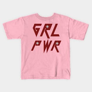 girl pwr girl Kids T-Shirt